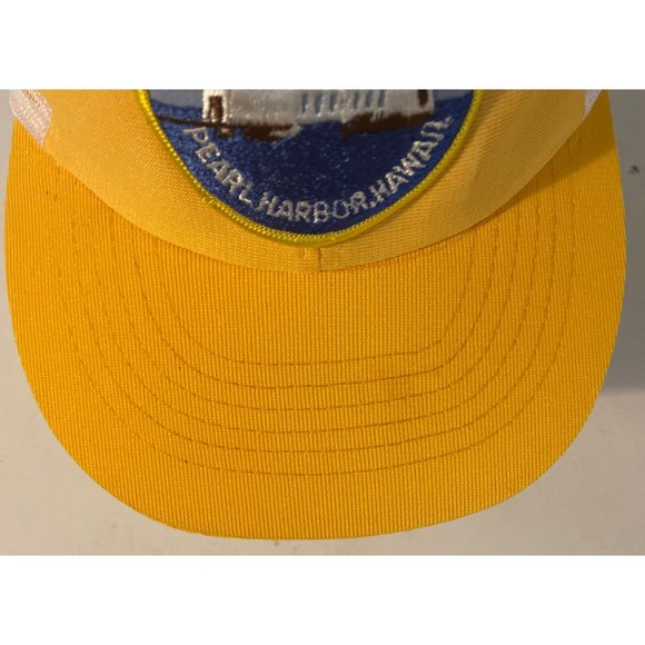 VINTAGE USS Arizona Memorial Pearl Harbor Hat Cap Snap Back M/L - Picture 4 of 9